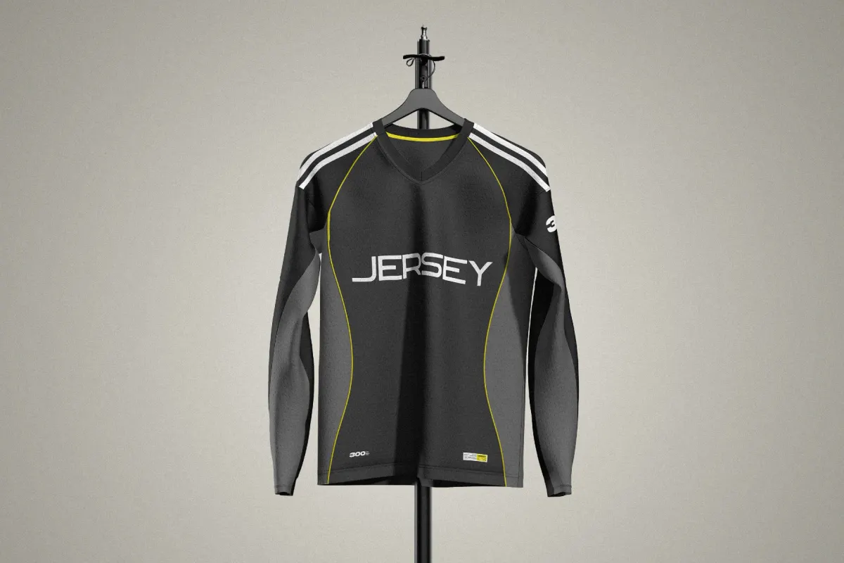 Football Long Sleeve Jersey Mockup