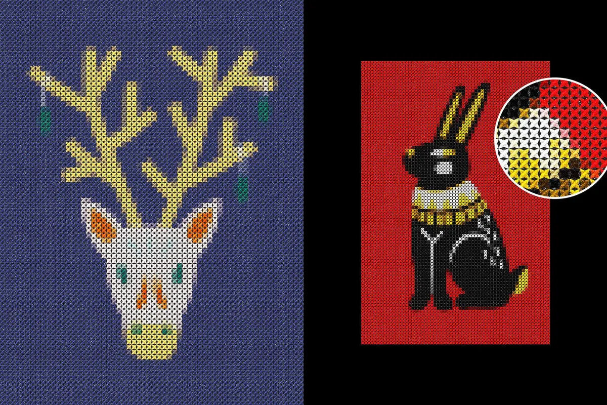 Embroidery Stitch Effect