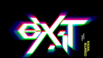 Radial Blurred Text Effect