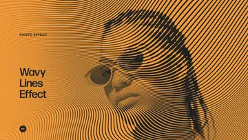 Wavy Lines Photo Effect