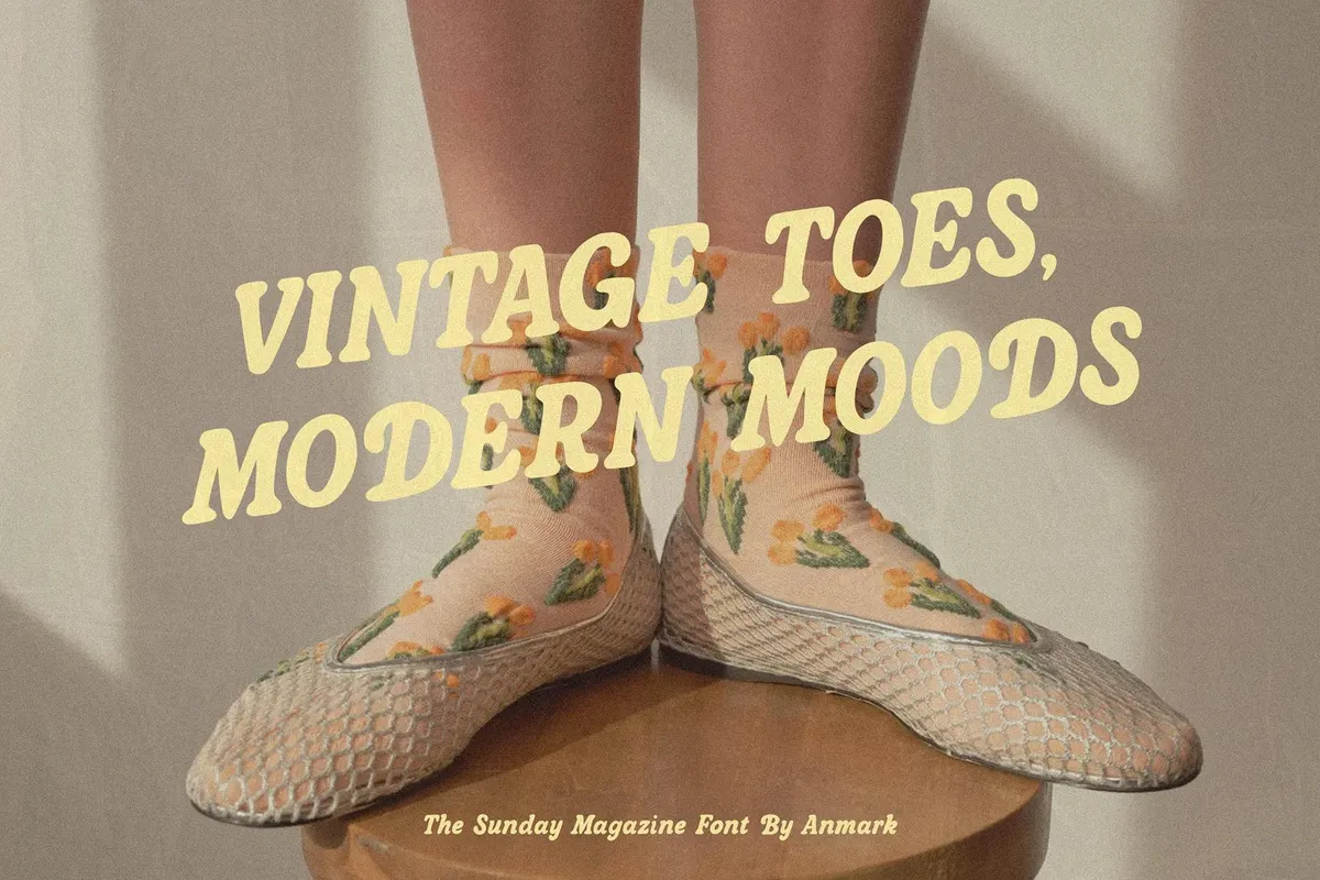 The Sunday Magazine — Retro Font