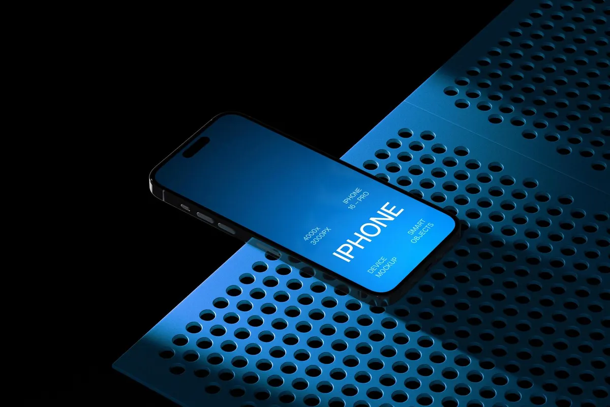 Cinematic iPhone 16 Pro Mockup Scene