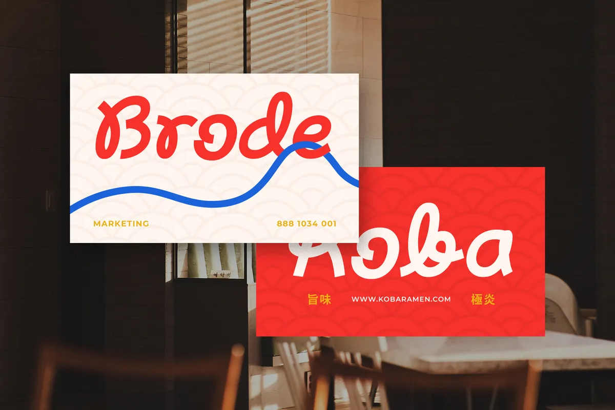 Bashmie - Noodle Loop Display Font