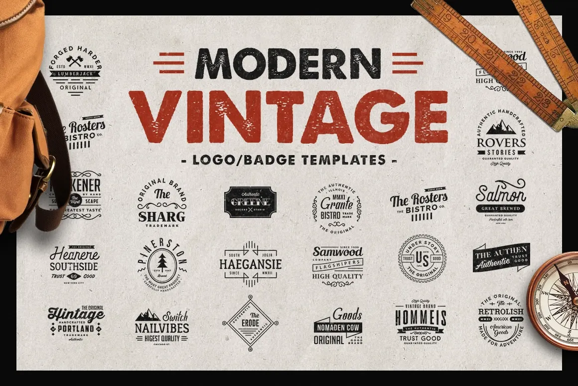 Modern Vintage Logo Templates