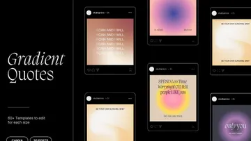 Canva Instagram Gradient Quotes