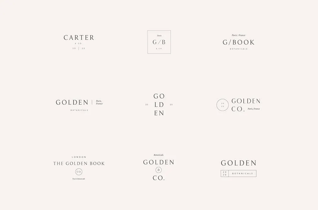 Audrey Premade Logos