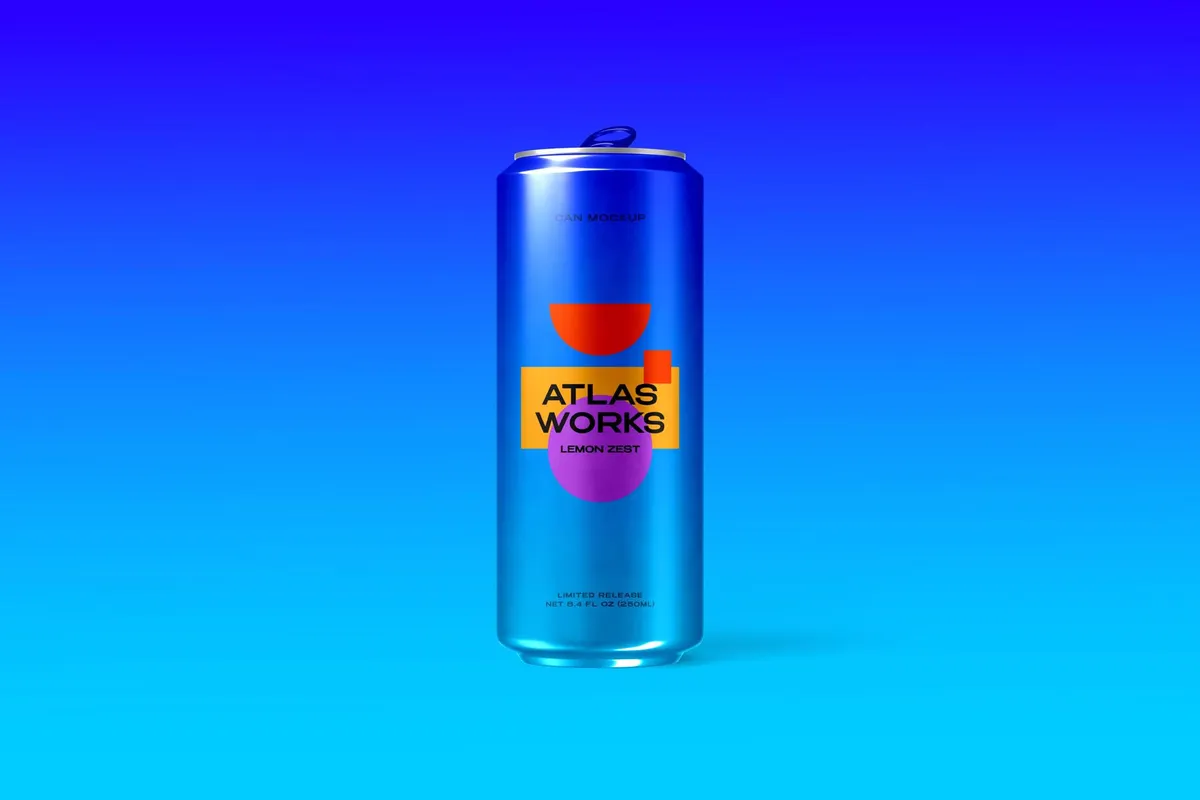 Slim Can Mockup