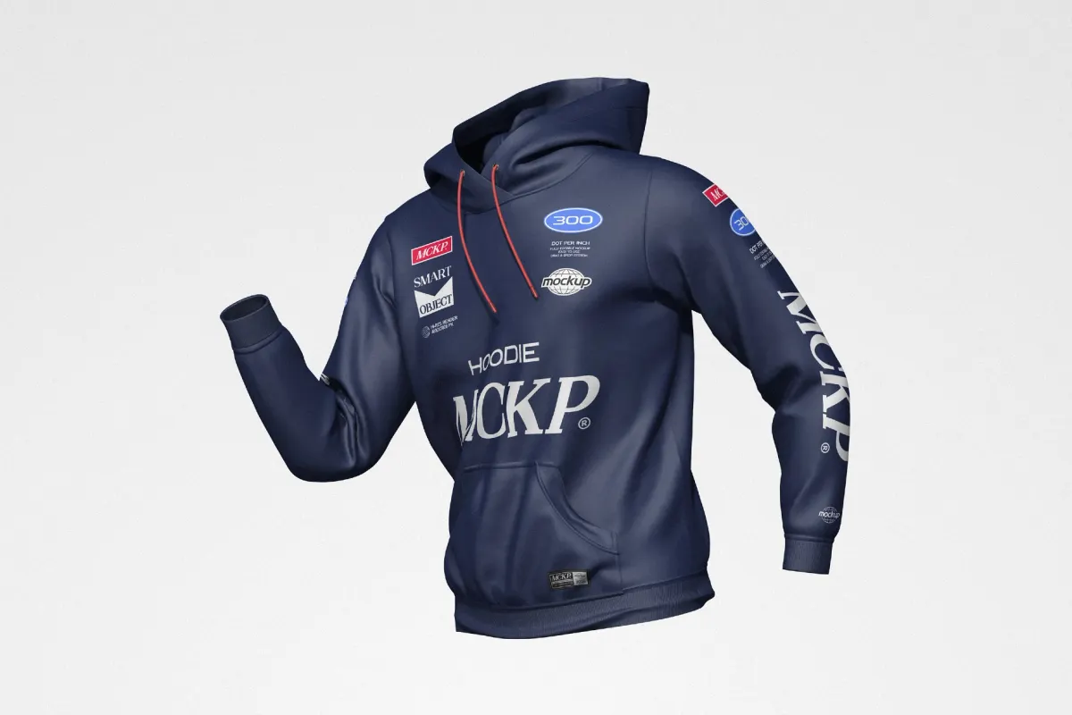 Motorsport Hoodie Mockup