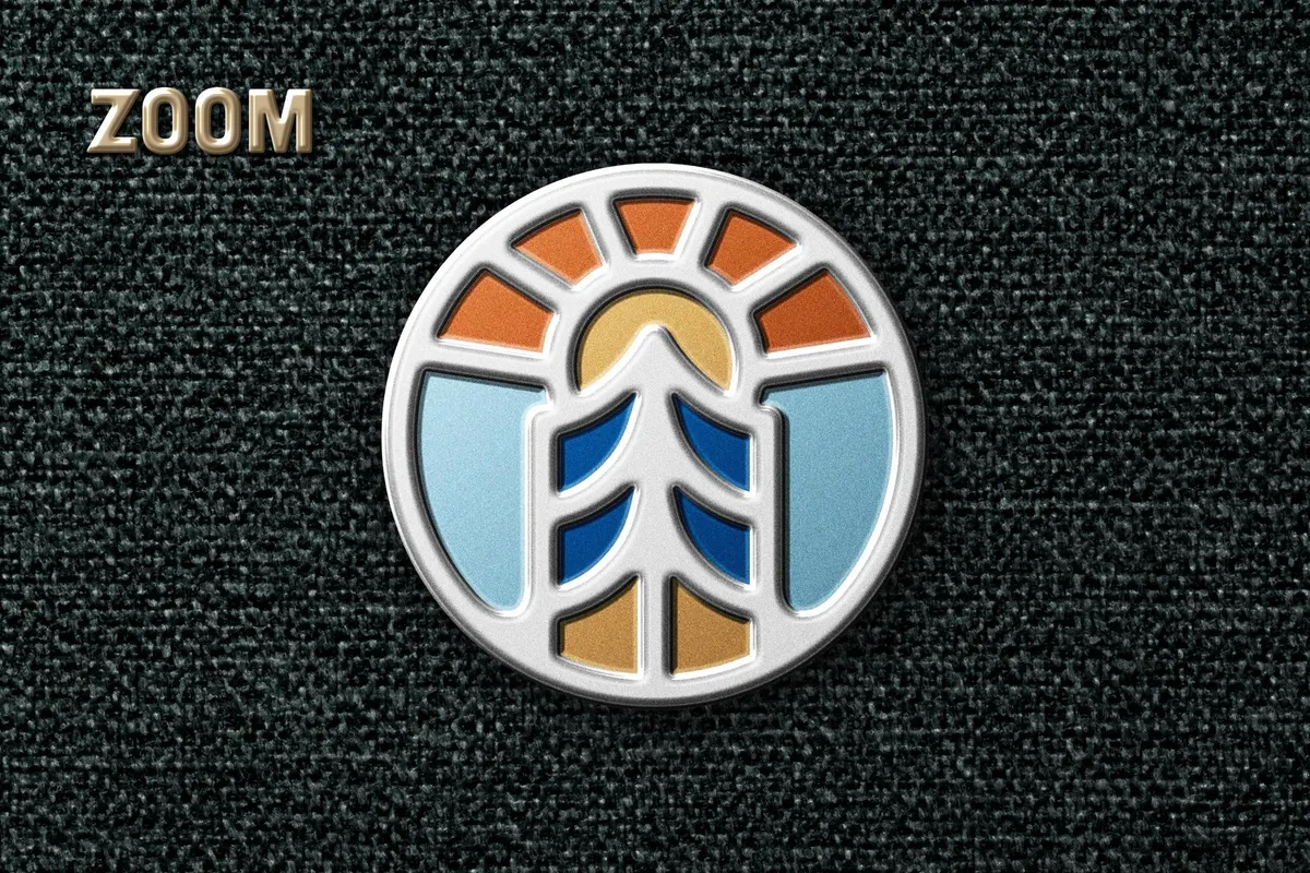 Enamel Pin Logo Mockup