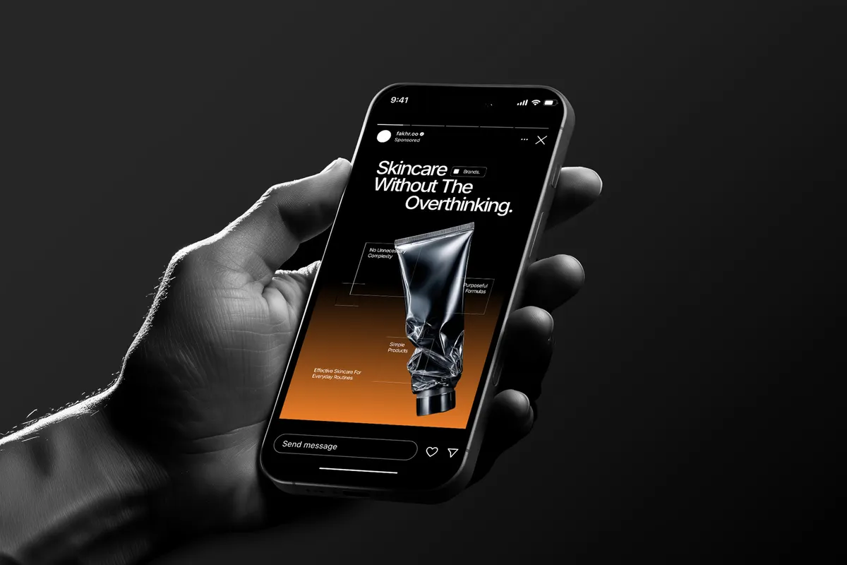 Men's Skincare Brand Instagram Pack - Adobe Template