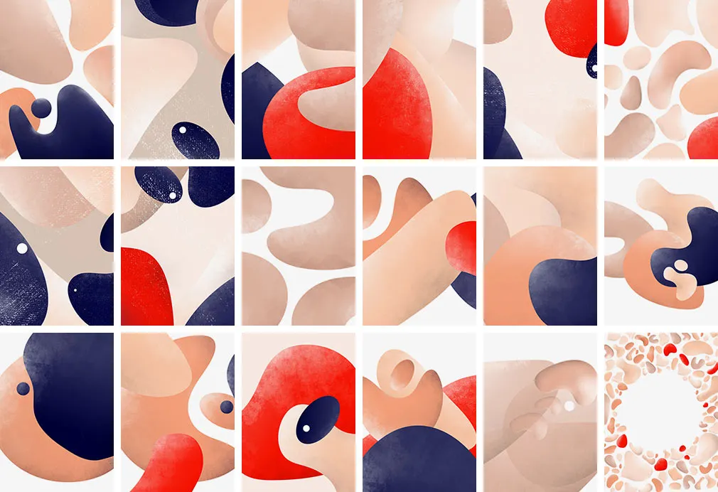 Soft Buddy Abstract Shapes