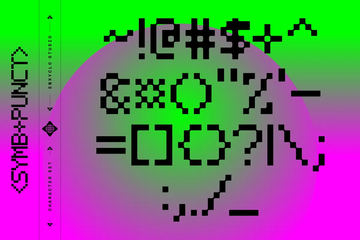 Roxbyte - Futuristic Pixel Font