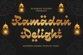 Ramadan Delight a Modern Arabic Display Font