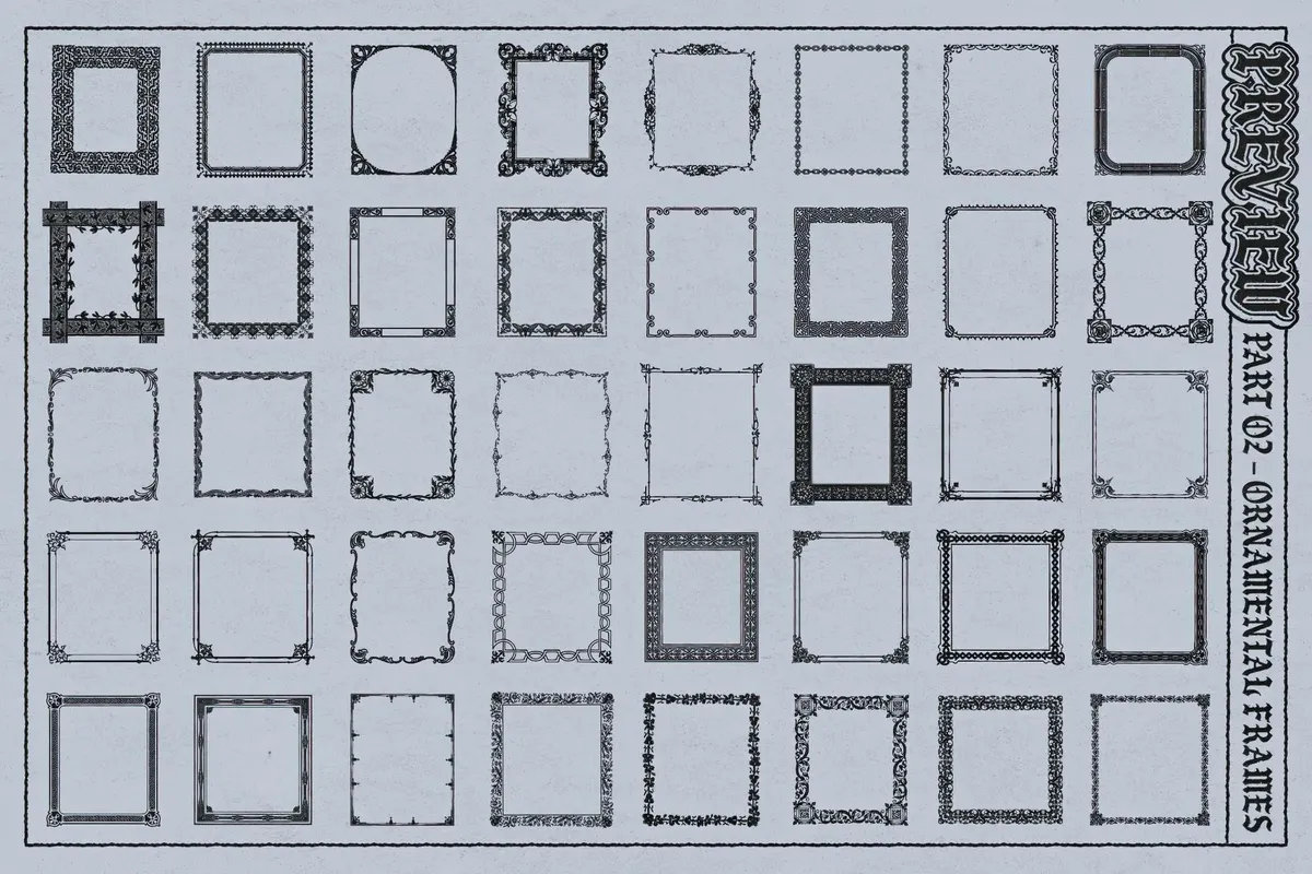 Frames Brushes for Adobe Illustrator