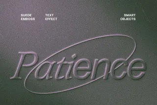 Suede Emboss Text Effect