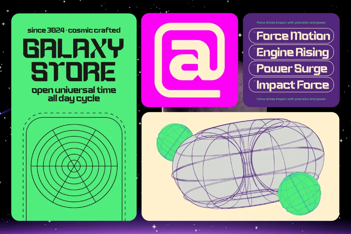 Metaor Aftershift - Futuristic Display Sans Font