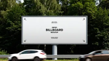 Highway Billboard Mockup