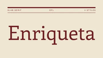 Enriqueta - Free Old-Style Serif
