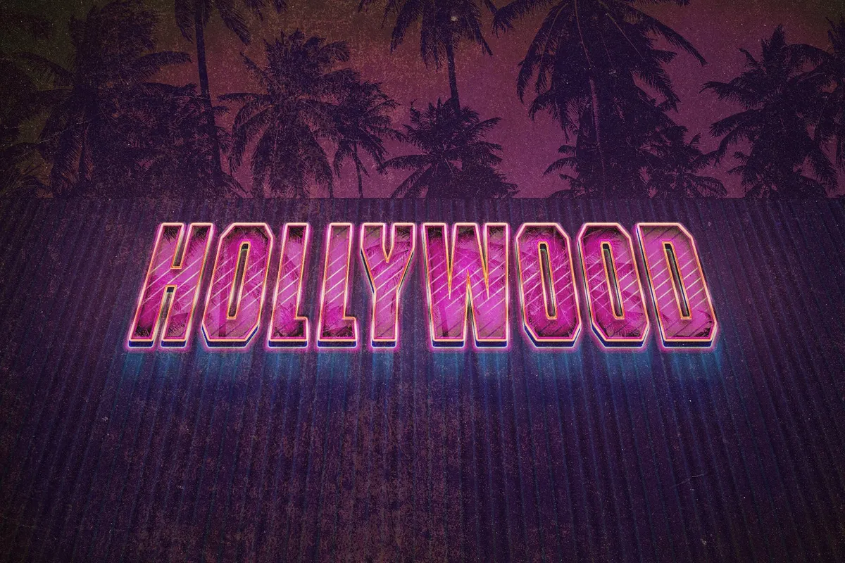 Back to the 80s Retro Text Effects