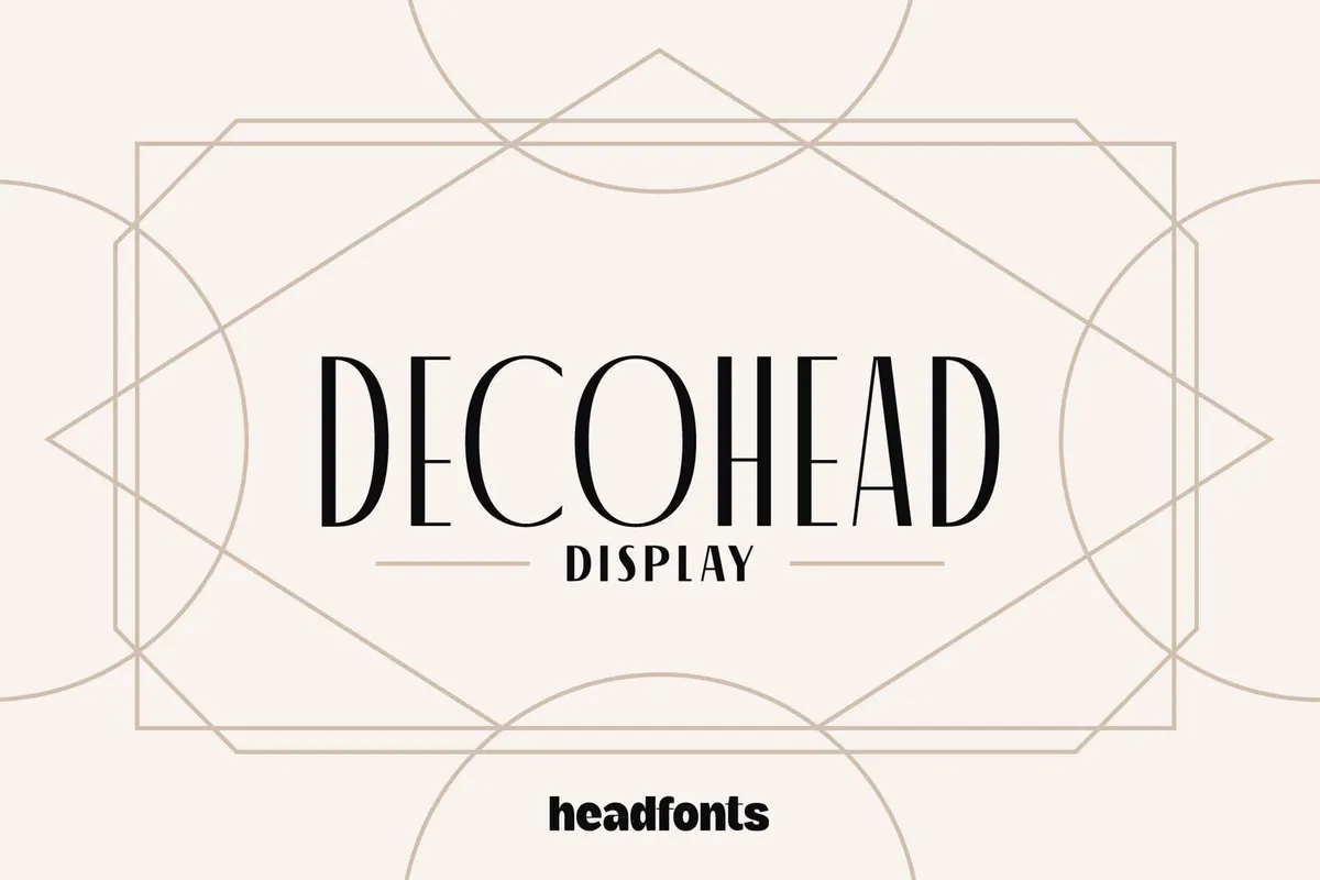 Decohead Display Font
