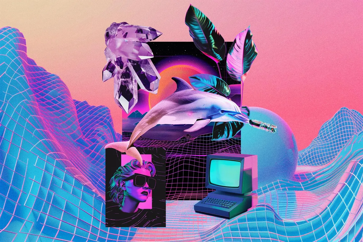 Vaporwave Collage Kit