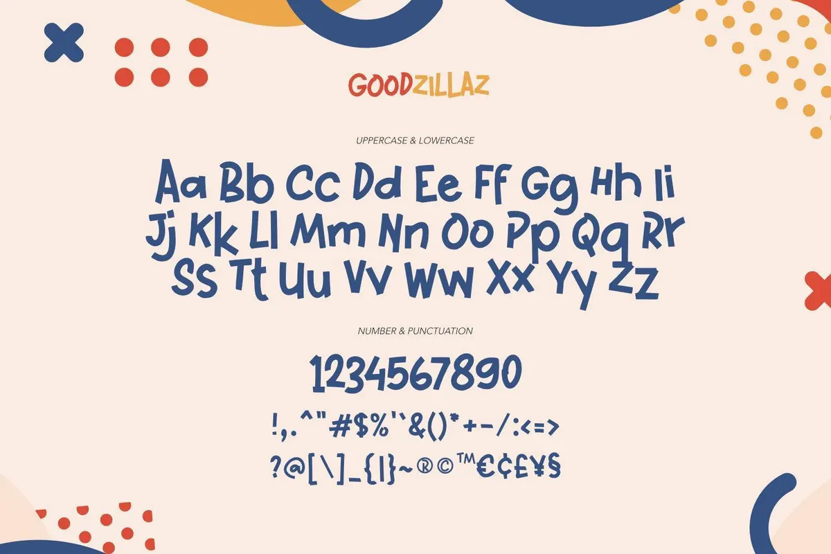Goodzillaz - Kids Font