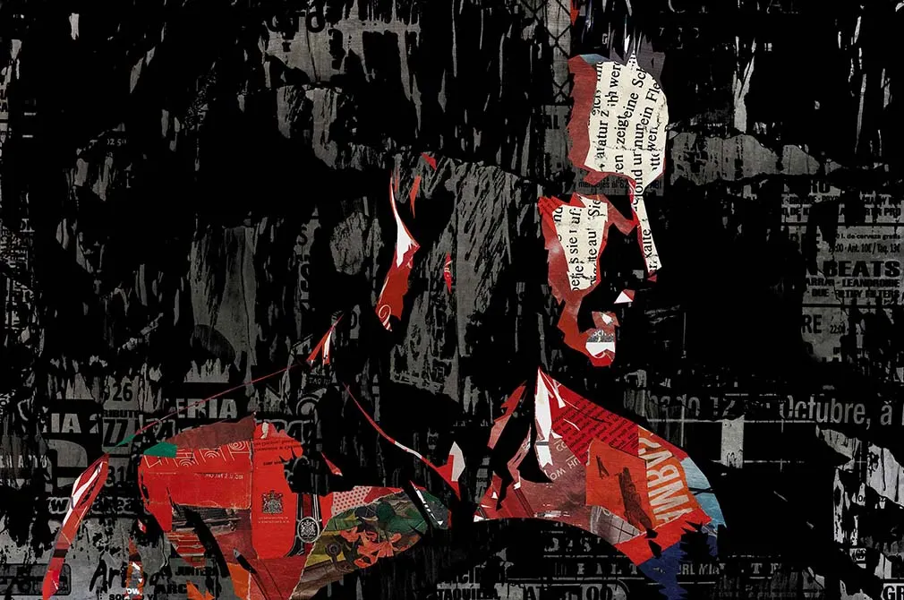 Newspaper Collage Photo Effect