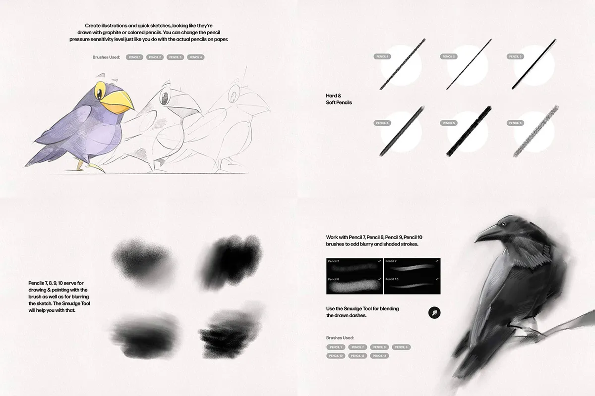 18 in 1 Procreate Brushes Bundle