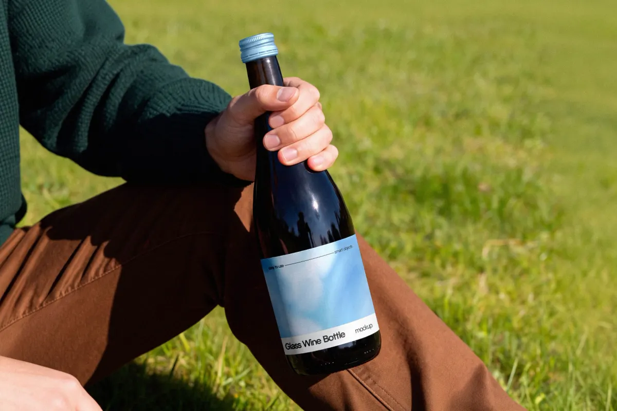 Wine Bottle Mockup