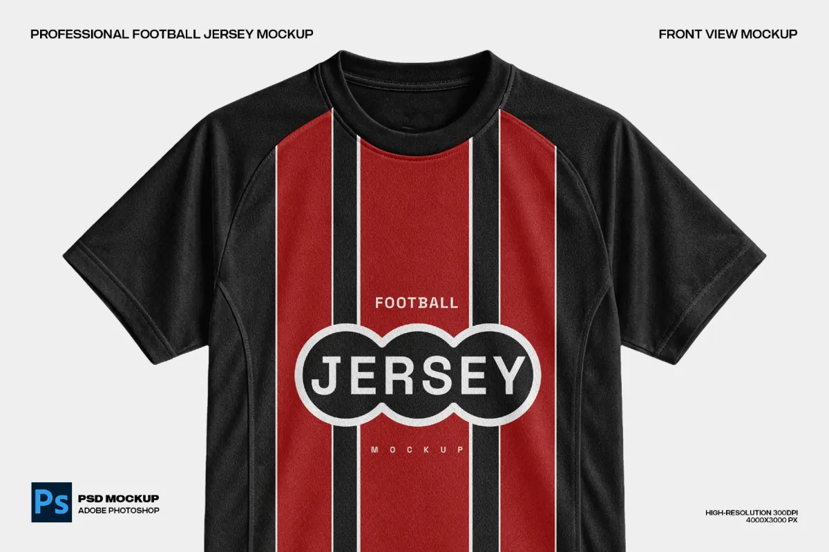 Soccer Jersey Mockup - Front View