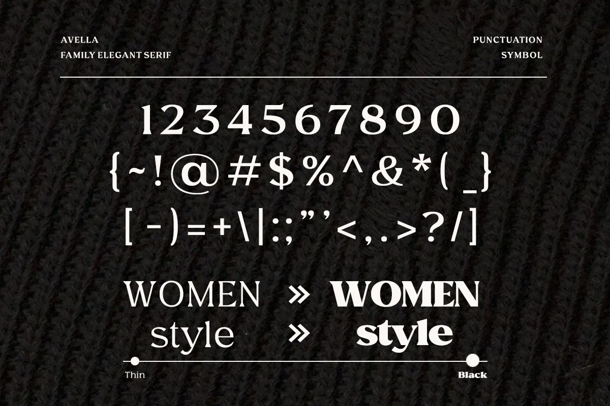Avella - Luxury Fashion Serif Typeface