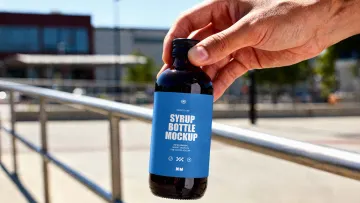 Syrup Bottle Mockup