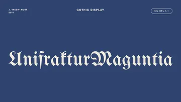 Unifraktur Maguntia - Free Gothic Font