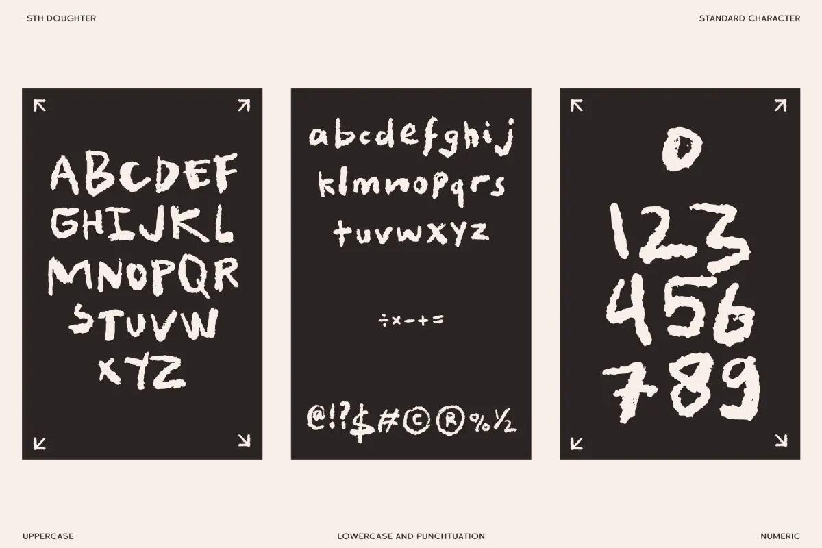 STH Doughter - Rough Handwritten Font