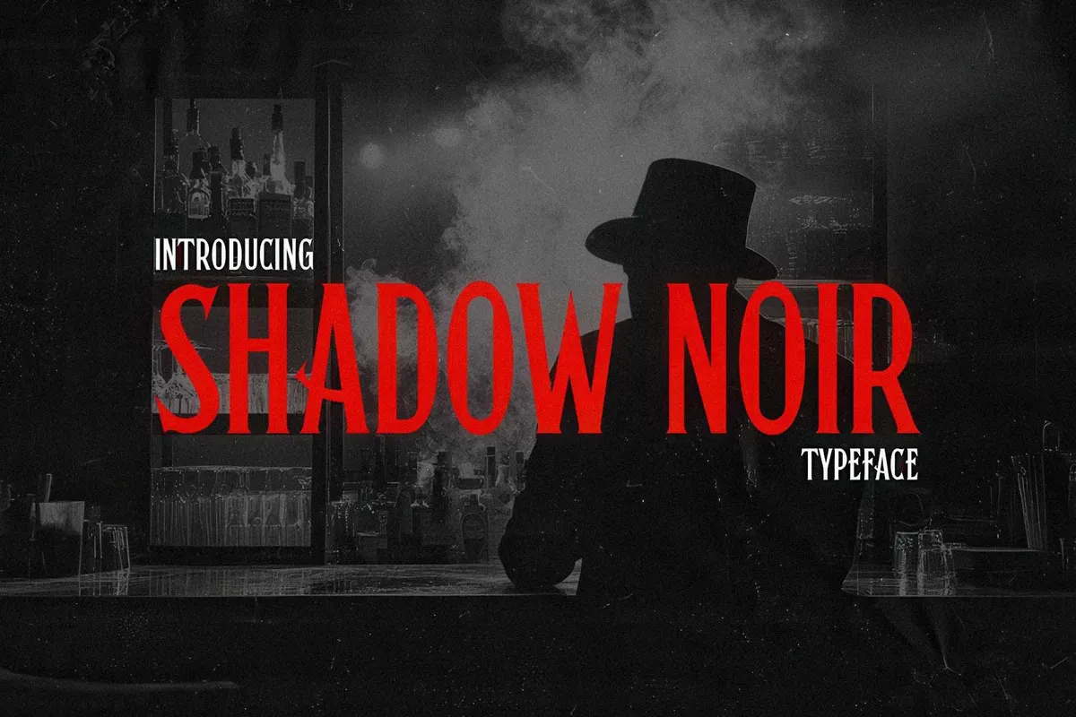 Shadow Noir Typeface