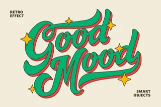 Retro 3D Volume Text & Logo Effect