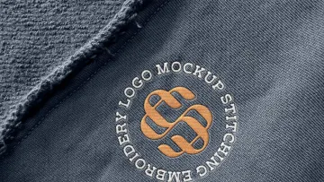 Stitching Embroidery Logo Mockup