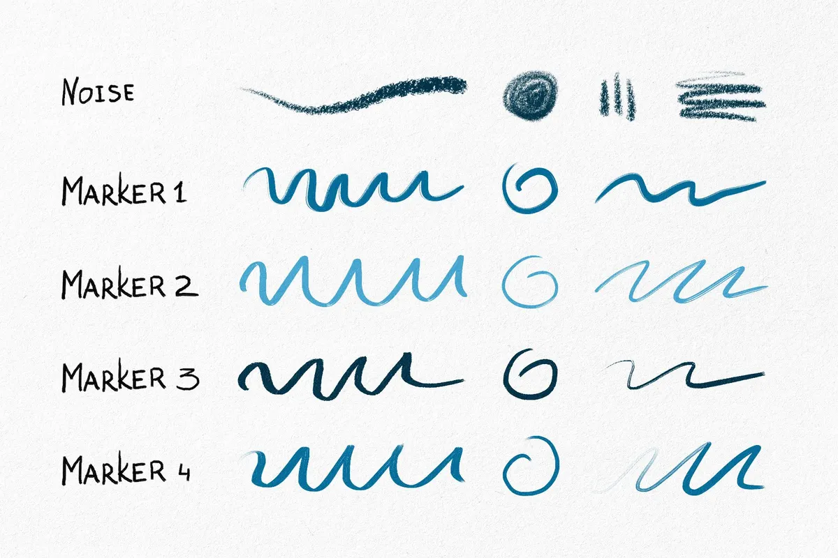 Hand Drawn Procreate Brushes