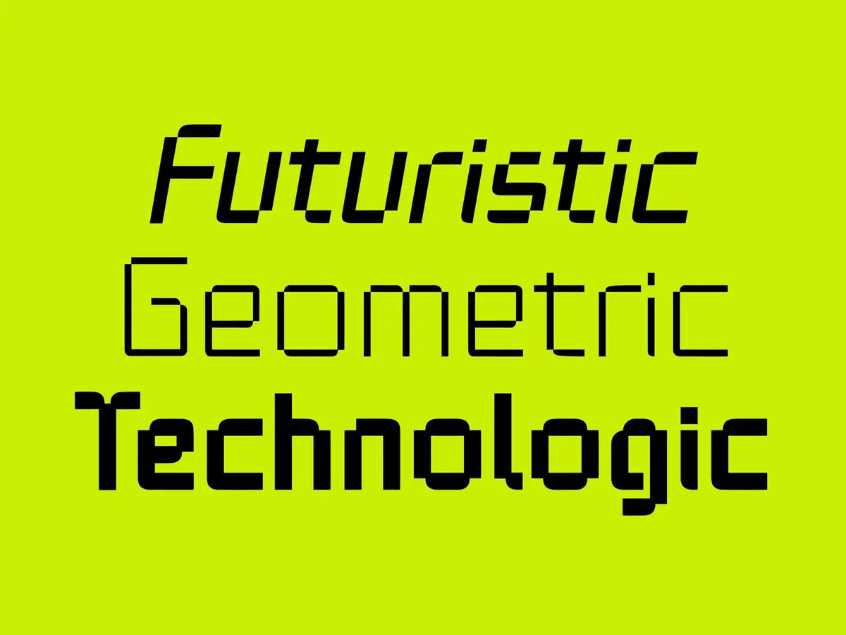 TEKNOLOG Digital Font