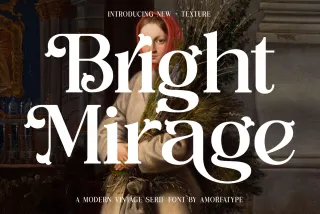Bright Mirage - Modern Vintage Serif Font