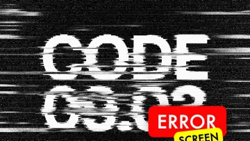 Error Screen Text Effect