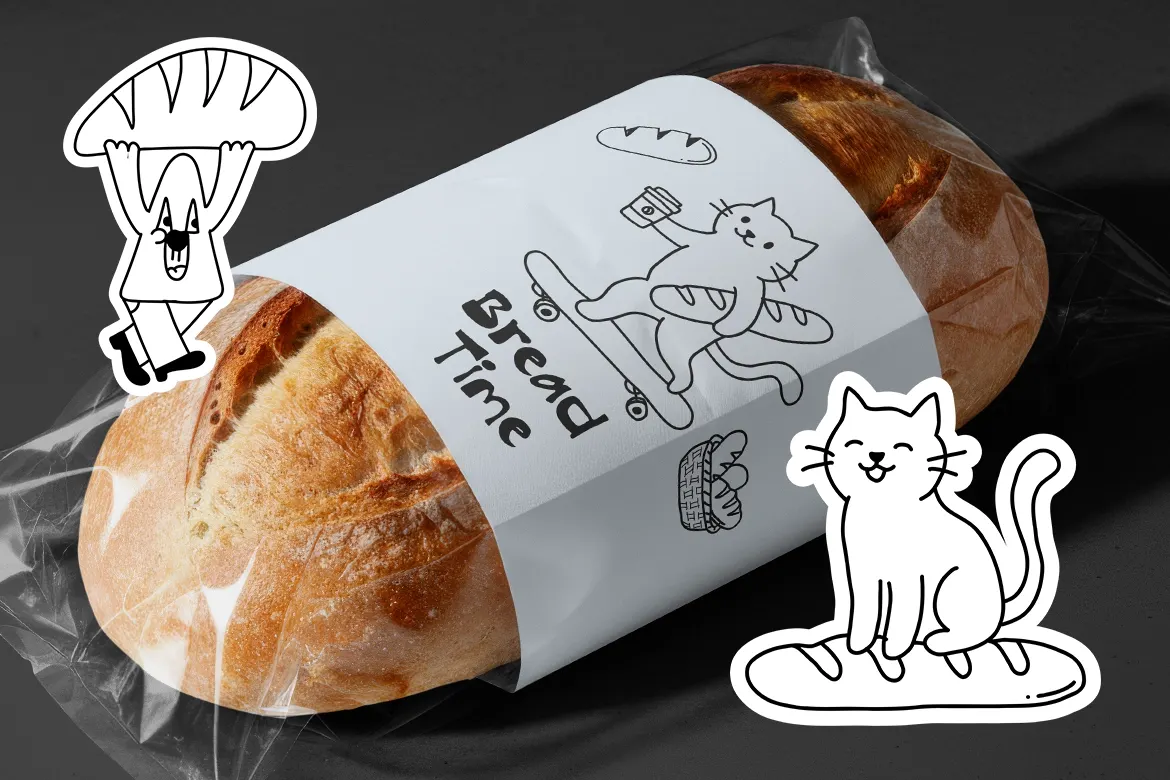 Cafe Sticker Illustrations