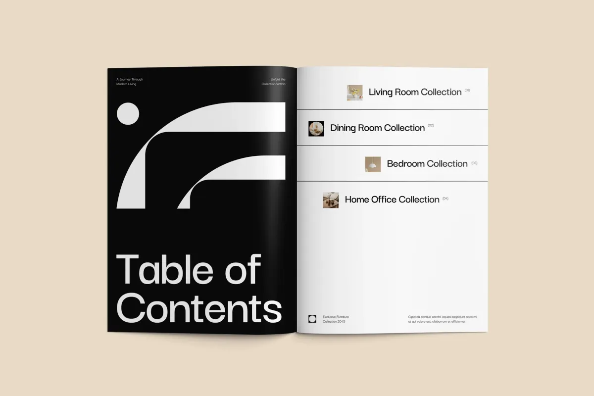 FURR - Furniture Product Catalog Canva Template