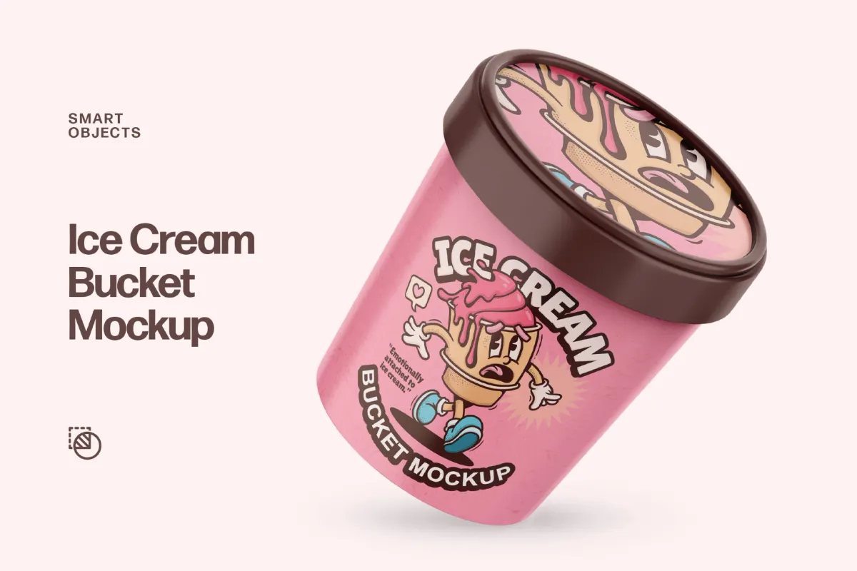 Ice Cream Bucket Mockup