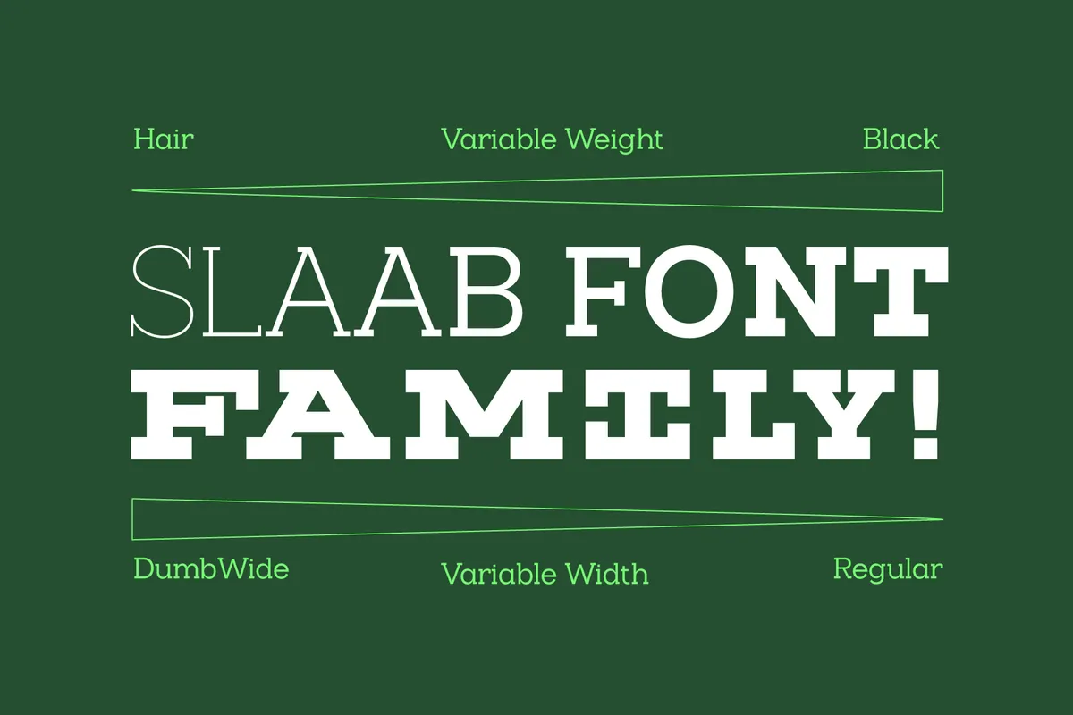 Slaab - Variable Slab Serif Font Family