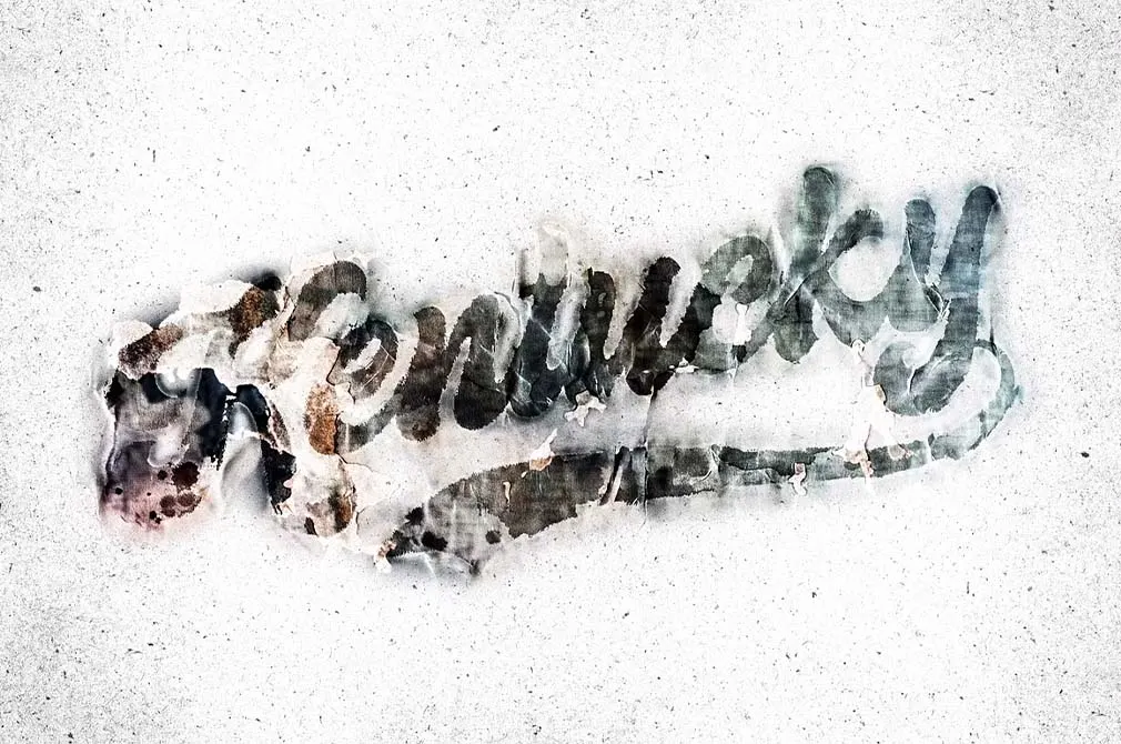 Grunge Distortion Text & Logo Mockup