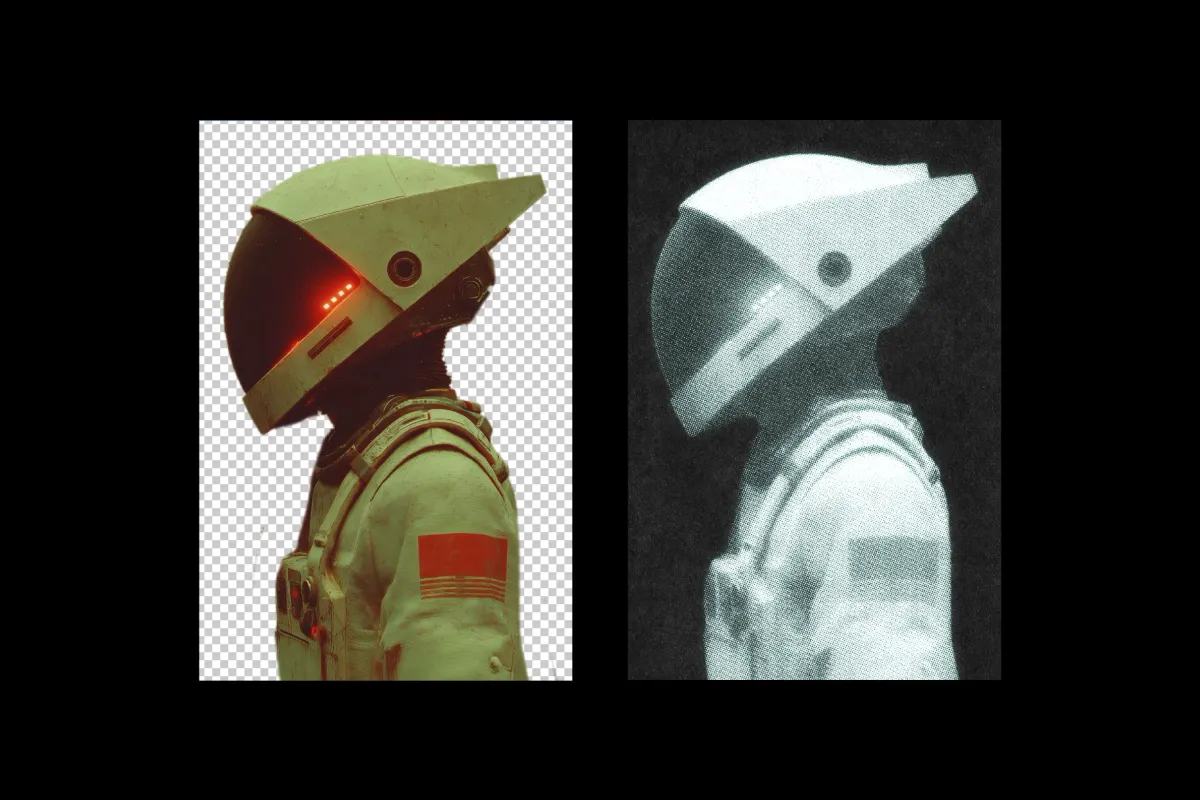 Dithering Print Photo Effect