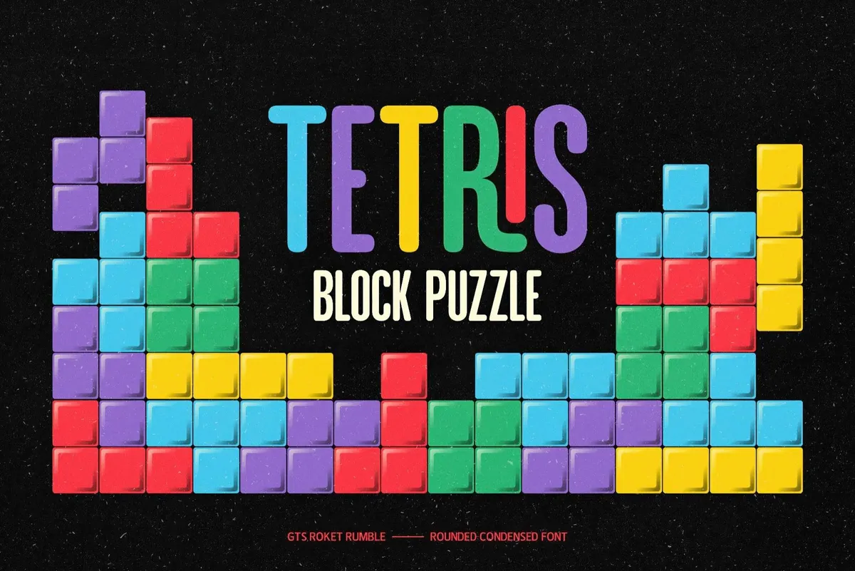 GTS Rocket Rumble — Retro Condensed Font