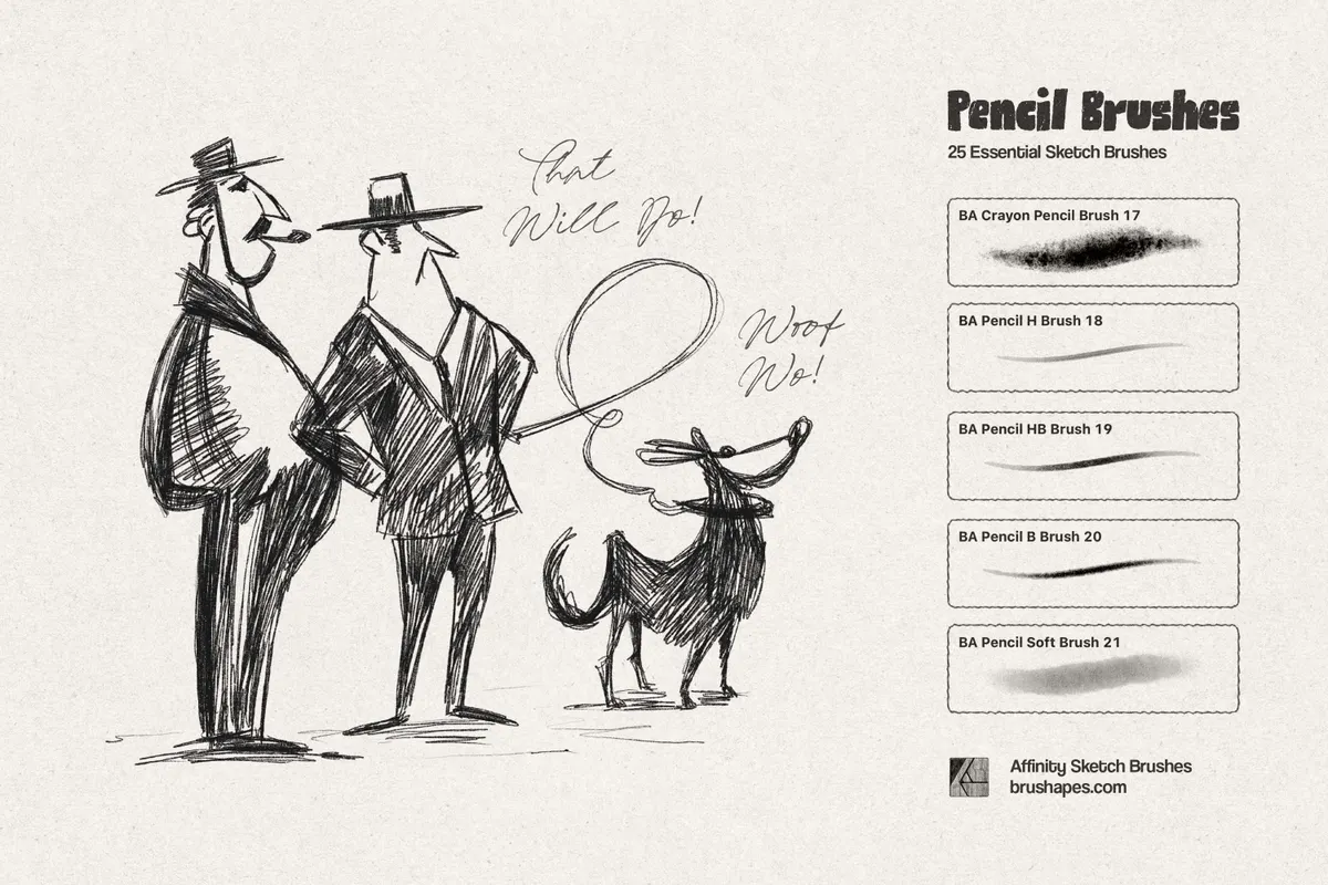 Everyday Sketch Affinity Brushes