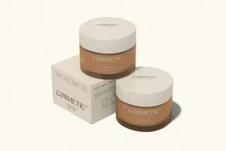 Cosmetic Jar Packaging Mockup